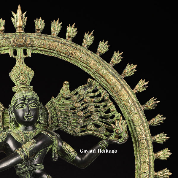 Brass Dancing Natrajan Sculpture – Symbol of Universal Rhythm | Gayatri Heritage