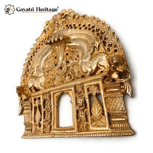 Brass Prabhavali Arch/Wall Decoration Art – Exquisite Spiritual Décor | Gayatri Heritage