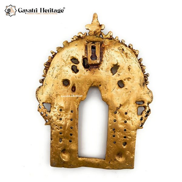 Brass Prabhavali Frame – Sacred Spiritual Wall Décor | Gayatri Heritage