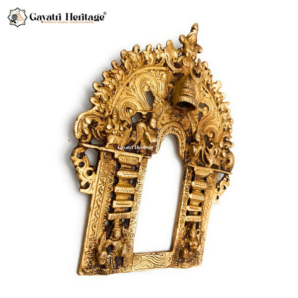 Brass Prabhavali Frame – Sacred Spiritual Wall Décor | Gayatri Heritage