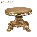 Brass Chowki Stand – Sturdy Puja Pedestal | Gayatri Heritage