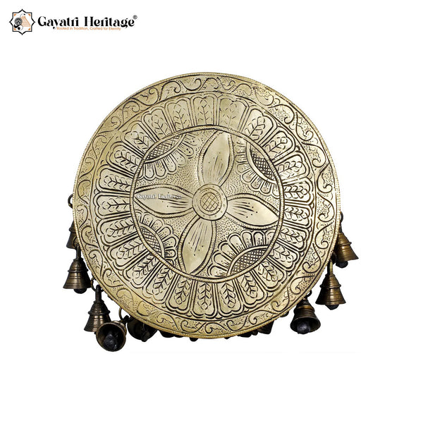 Brass Round Shape Stool – Elegant Decor Piece | Gayatri Heritage