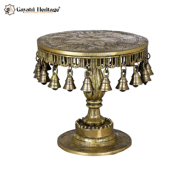 Brass Round Shape Stool – Elegant Decor Piece | Gayatri Heritage