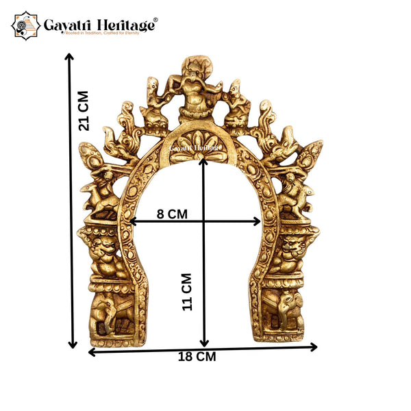 Brass Frame Arch/Prabhavali – Divine Symbol of Blessings | Gayatri Heritage