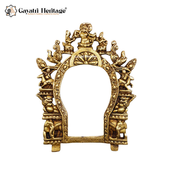 Brass Frame Arch/Prabhavali – Divine Symbol of Blessings | Gayatri Heritage