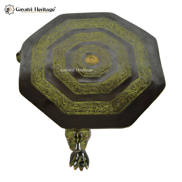 Brass Pooja Chowki – Elegant Religious Decor | Gayatri Heritage