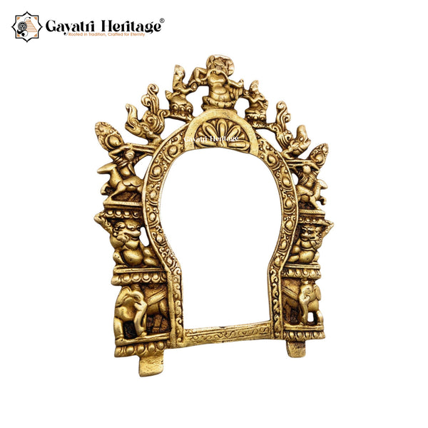 Brass Frame Arch/Prabhavali – Divine Symbol of Blessings | Gayatri Heritage