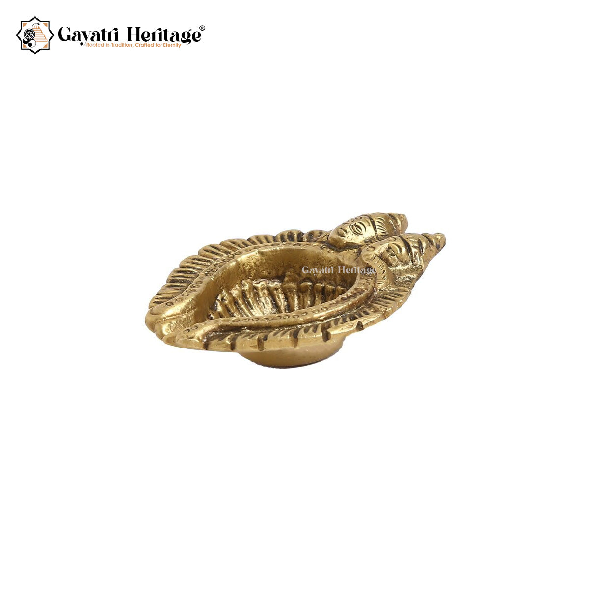 Brass Ganesh Laxmi Diya – Divine Lighting Décor | Gayatri Heritage