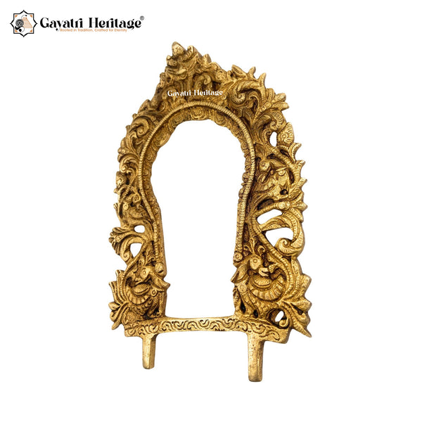 Brass Wall Decor Frame/ Prabhavali – Royal Spiritual Frame | Gayatri Heritage