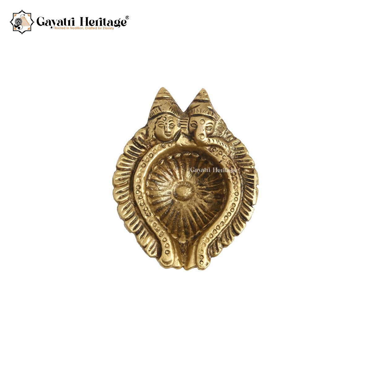 Brass Ganesh Laxmi Diya – Divine Lighting Décor | Gayatri Heritage