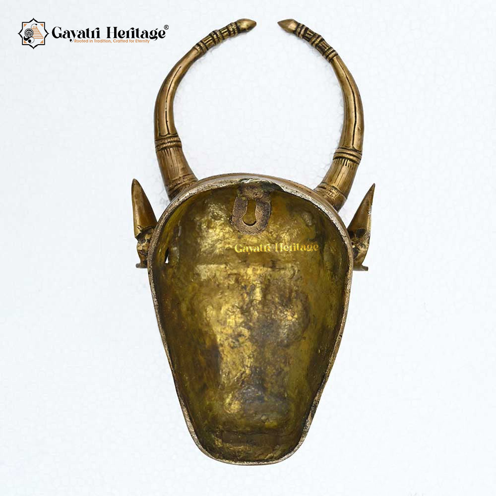 Brass Wall Decor Cow Head – Rustic Traditional Elegance | Gayatri Heritage