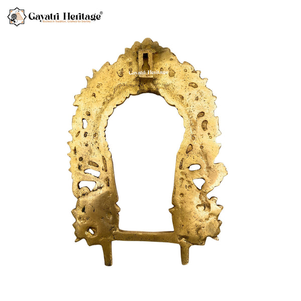 Brass Wall Decor Frame/ Prabhavali – Royal Spiritual Frame | Gayatri Heritage