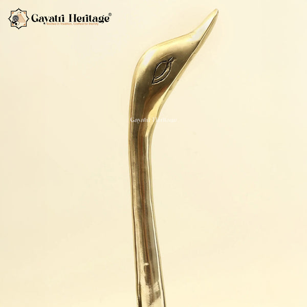 Brass Swan with Urli – Elegant Decorative Bowl | Gayatri Heritage