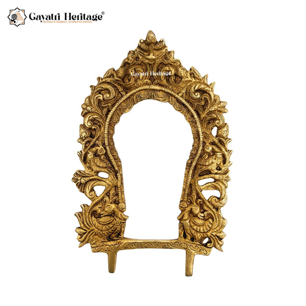 Brass Wall Decor Frame/ Prabhavali – Royal Spiritual Frame | Gayatri Heritage