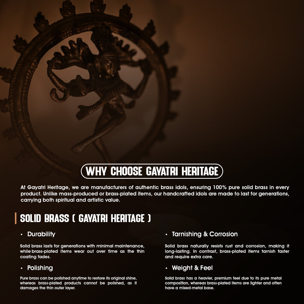 Brass Antique Vilakku Diya – Traditional Lighting Décor | Gayatri Heritage