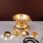 Brass Antique Vilakku Diya – Traditional Lighting Décor | Gayatri Heritage