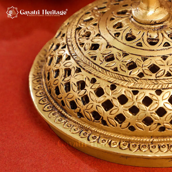 Brass Tortoise Peacock Dhoop Dani (Incense Holder) – Spiritual Aroma | Gayatri Heritage Gayatri Heritage