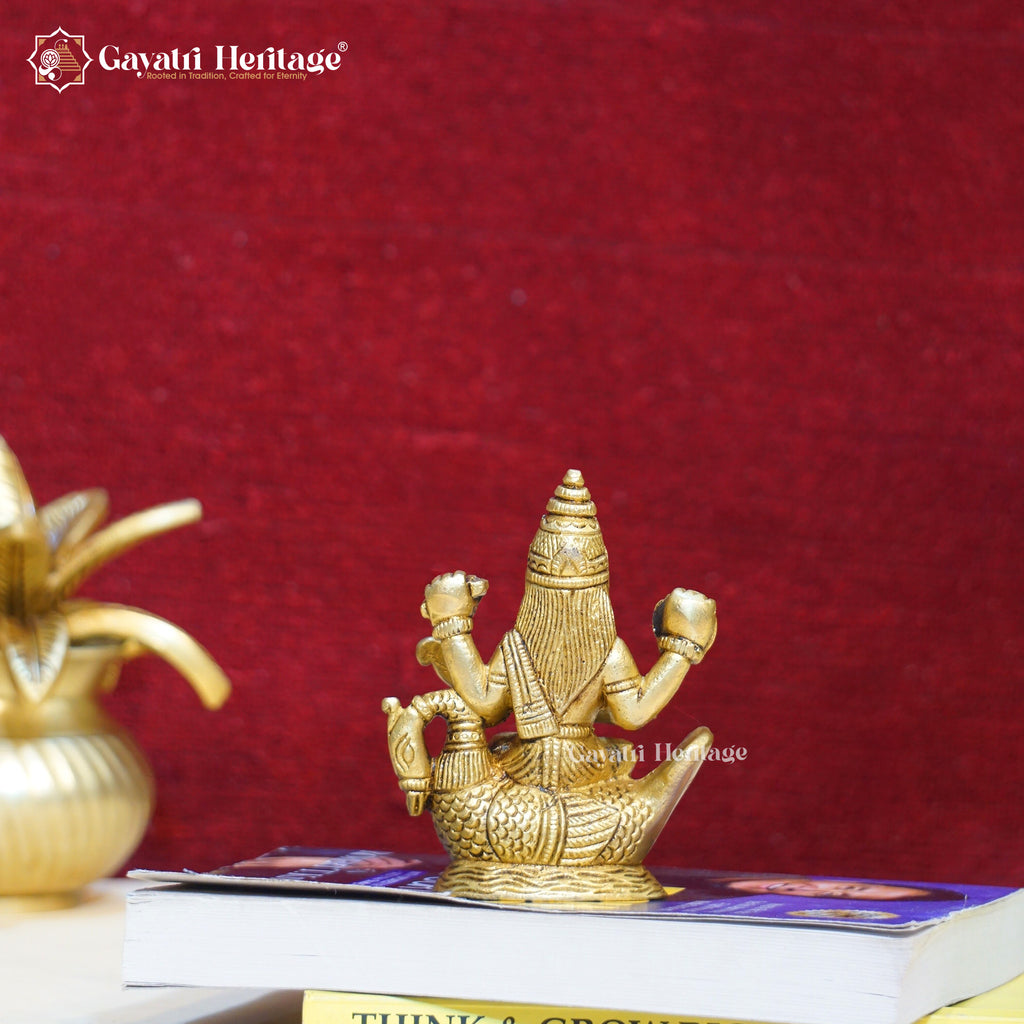 Brass Saraswati Statue – Divine Goddess of Wisdom Idol