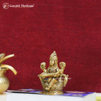 Brass Saraswati Statue – Divine Goddess of Wisdom Idol