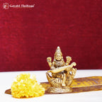 Brass Lord Saraswati Statue – Goddess of Wisdom & Arts Idol