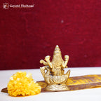 Brass Lord Saraswati Statue – Goddess of Wisdom & Arts Idol