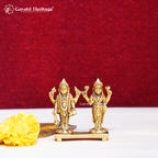 Brass Vishnu Lakshmi Idol – Divine Prosperity & Blessings Statue