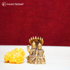 Brass Vishnu Lakshmi Idol – Symbol of Wealth & Prosperity