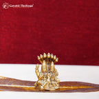 Brass Small Vishnu Laxmi Idol – Sheshnag Divine Blessings