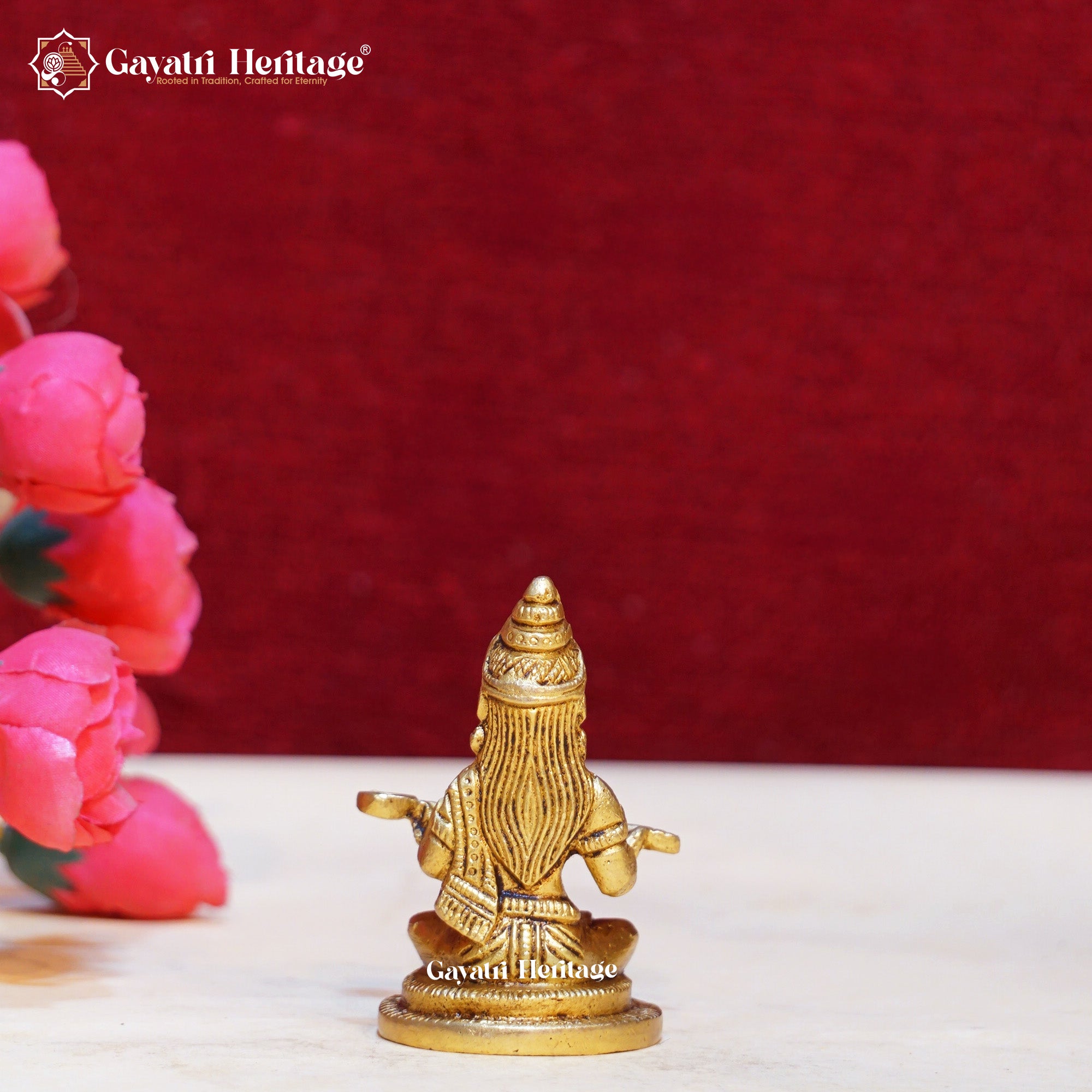 Brass Annapurna Statue – Goddess of Food & Abundance Idol