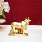 Brass Cow and Calf Idol – Sacred Symbol of Nurturing & Prosperity