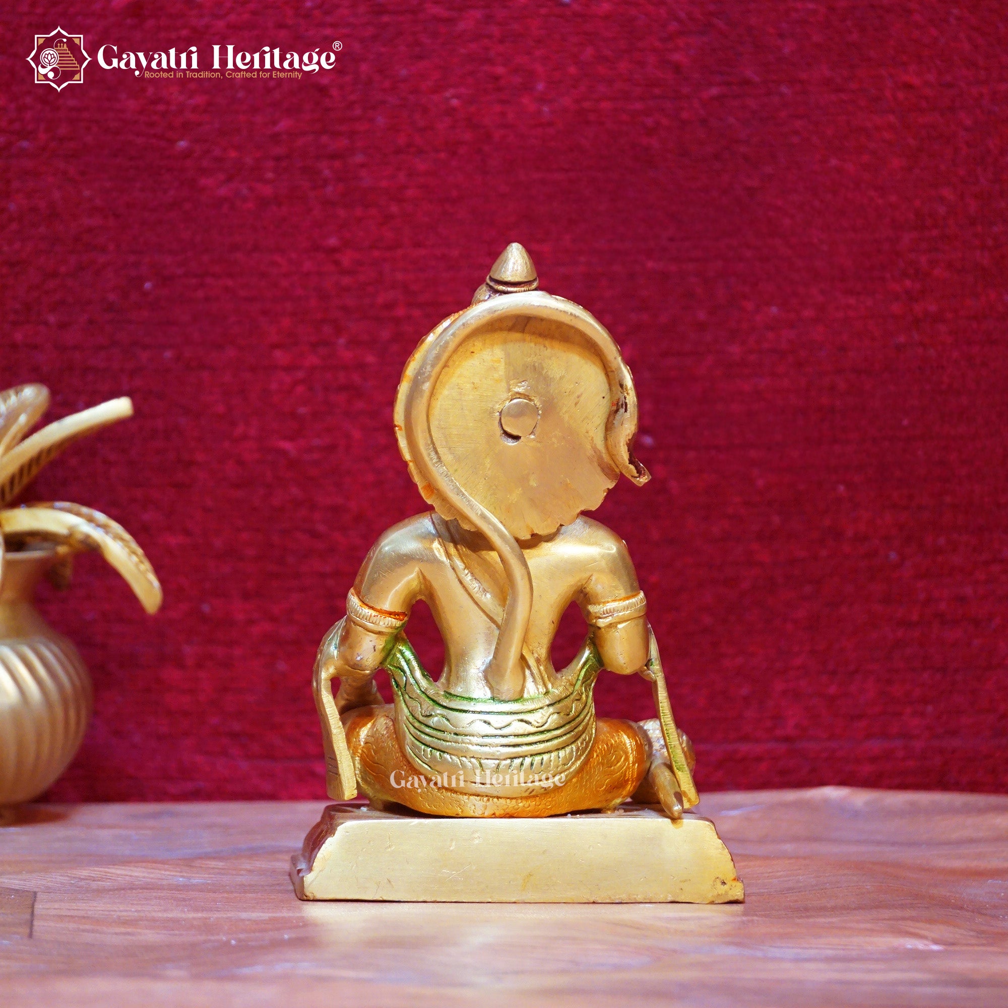 Brass Hanuman Idol – Multicolor Divine Strength & Blessings