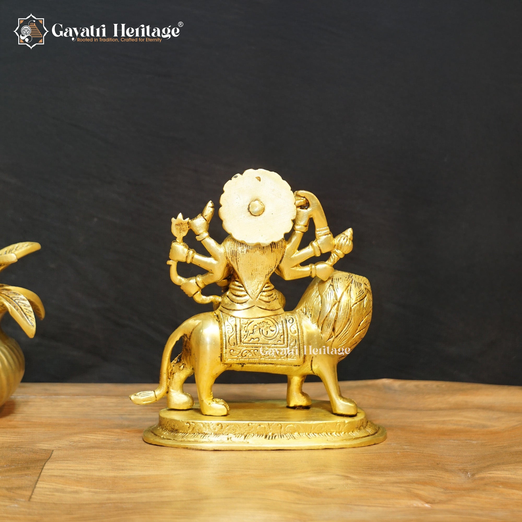 Brass Durga Sculpture – Divine Power & Protection