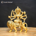 Brass Sherawali Mata – Divine Goddess Idol for Puja & Home