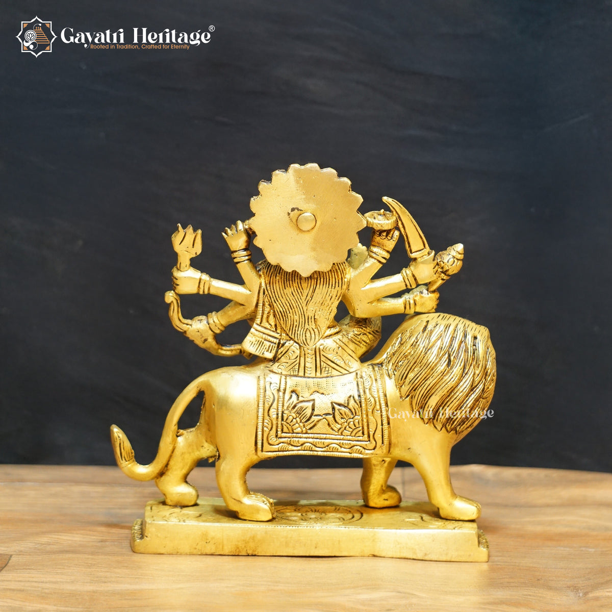 Brass Sherawali Mata Murti – Divine Goddess Idol