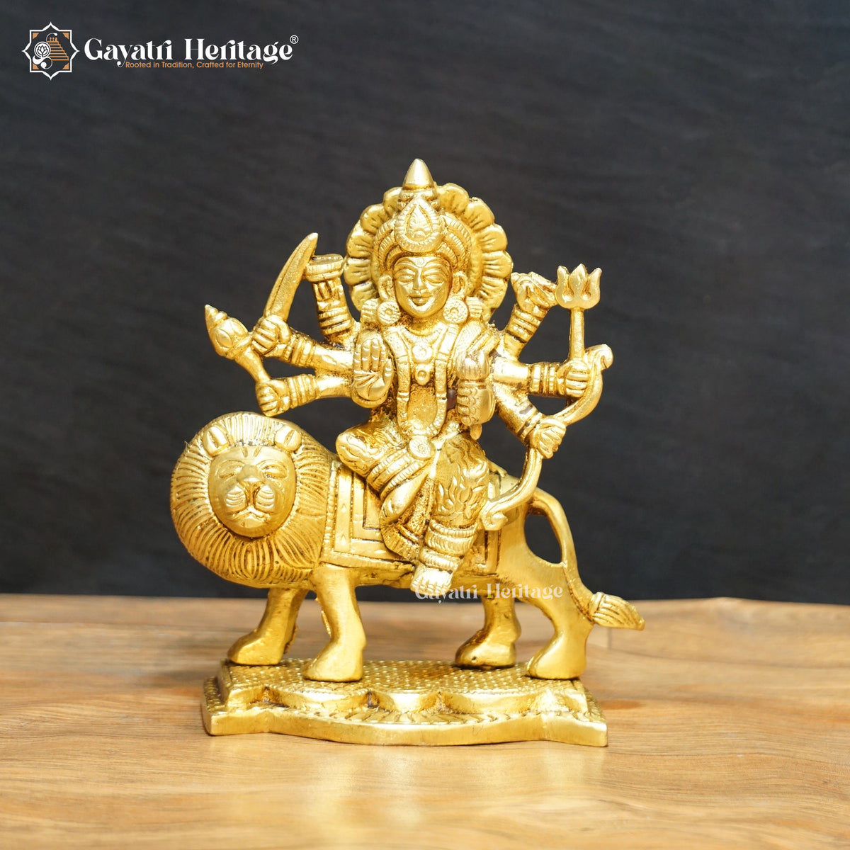 Brass Sherawali Mataji – Divine Goddess Idol for Puja