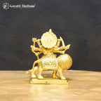 Brass Sherawali Mataji – Divine Goddess Idol for Puja