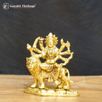 Brass Durga Mata – Divine Goddess Idol for Worship