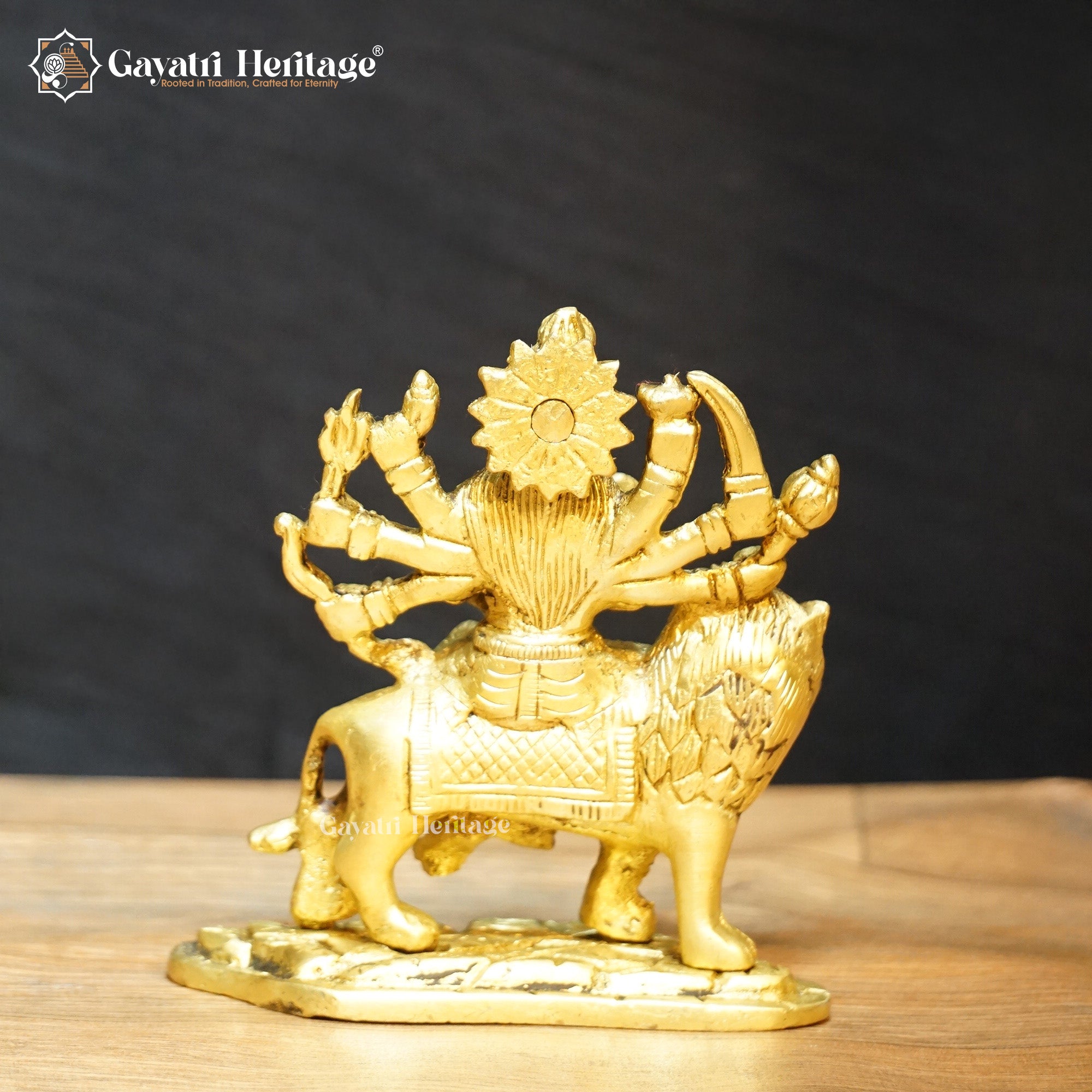 Brass Durga Mata – Divine Goddess Idol for Worship