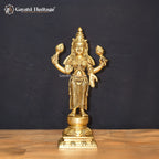 Brass Laxmi – South Indian Style Goddess Idol