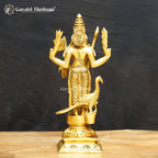 Brass Lord Murugan Statue – Divine Tamil God Idol for Puja