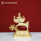 Brass Sarweshwara Statue  – South Indian Divine Idol | Gayatri Heritage