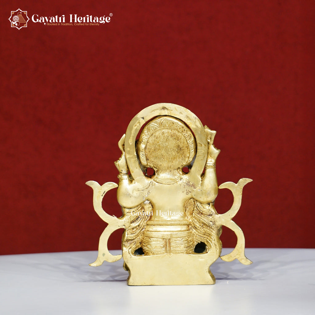 Brass Ganesha Statue – Lord Ganpati Idol for Puja & Decor