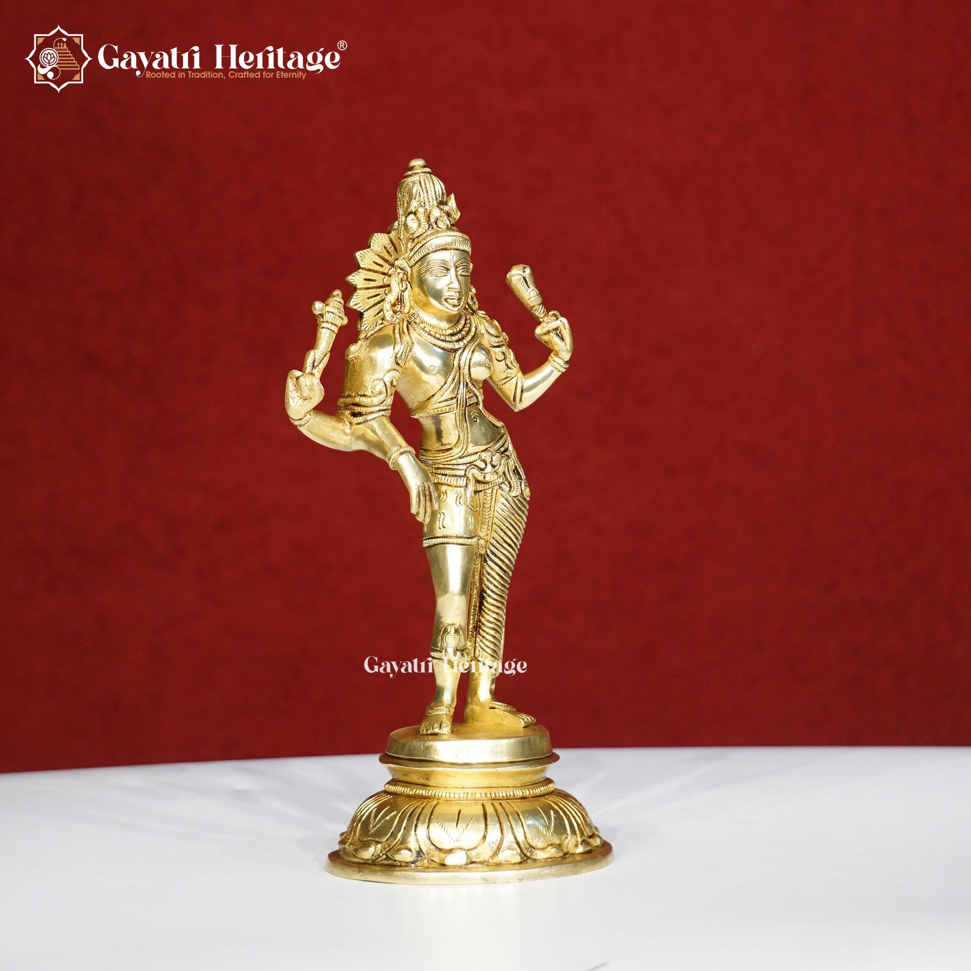 Brass Ardhnari – South Indian Style Divine Idol