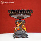 Brass French Design Urli With Stand – Elegant Home Decor Accent