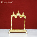 Brass Three Shikhara Temple – Sacred Mandir for Puja & Home Decor
