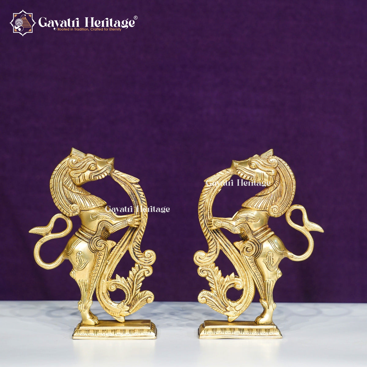 Brass Yali Statue – Superfine Quality Vastu Decor | Gayatri Heritage