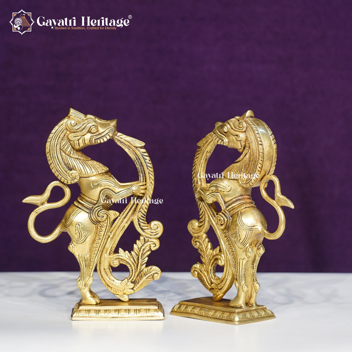 Brass Yali Statue – Superfine Quality Vastu Decor | Gayatri Heritage