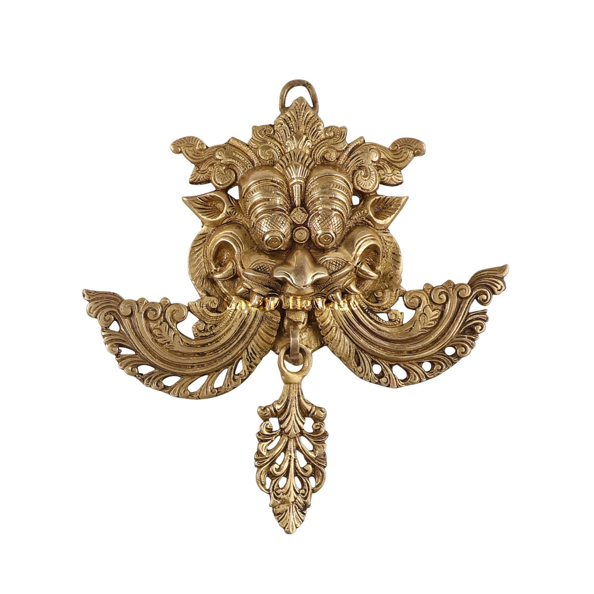 Brass Kirtimukha Wall Hanging Mask – Ward Off Evil with Sacred Protection | Gayatri Heritage