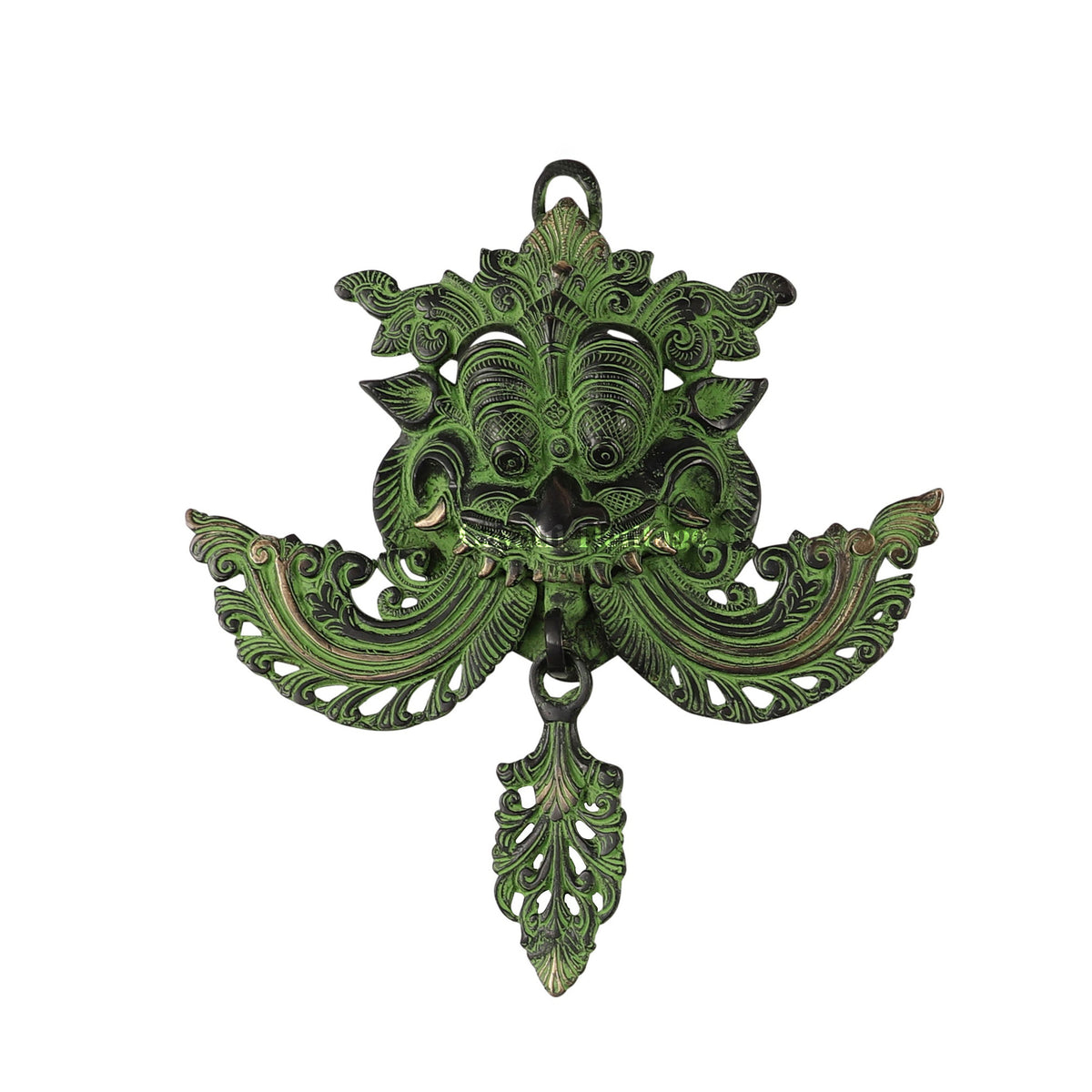 Brass Kirtimukha Wall Hanging Mask – Ward Off Evil with Sacred Protection | Gayatri Heritage