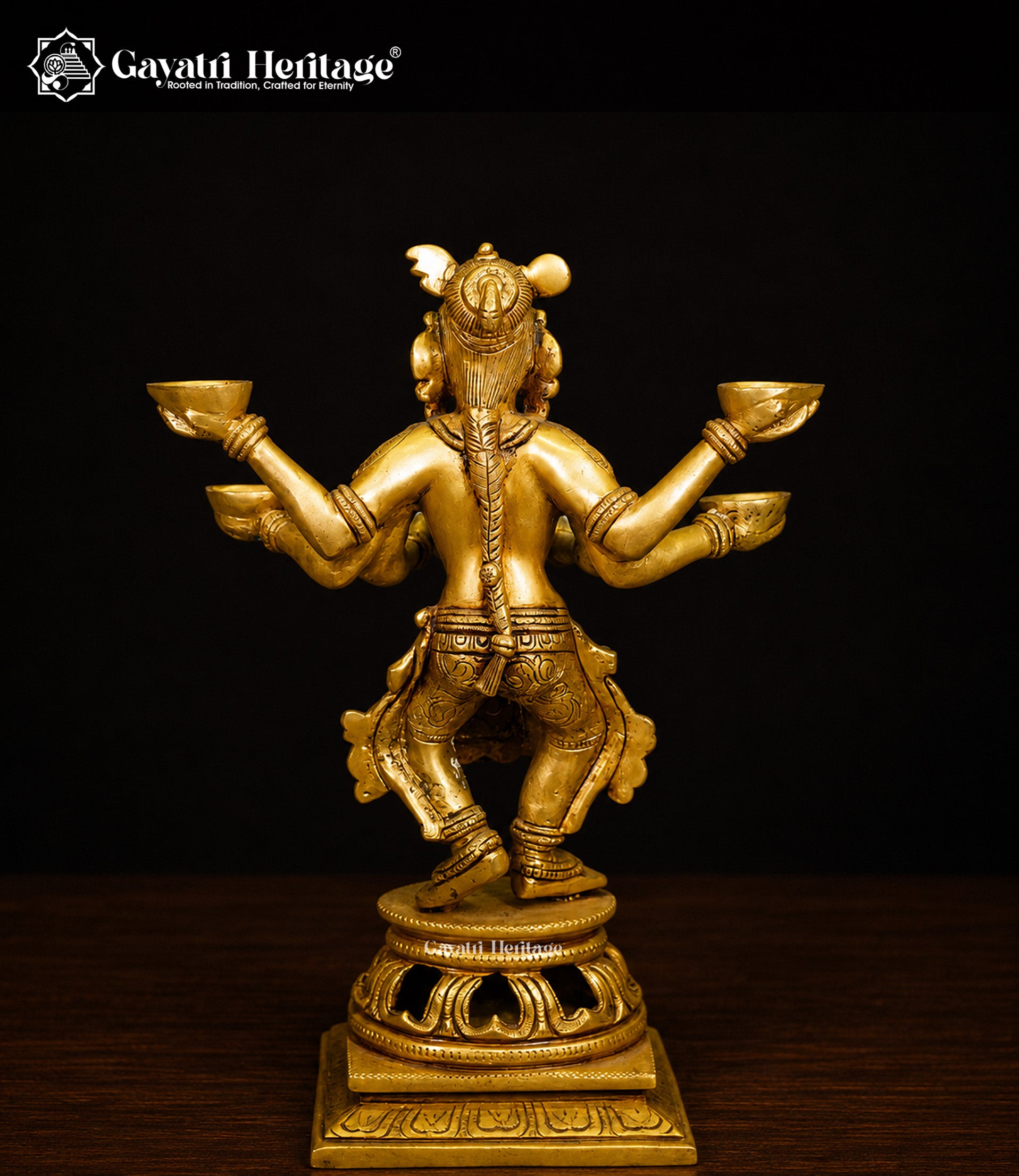 Brass Deep Lady Statue | Welcome Lady Oil Lamp with Hands | Traditional South Indian Deepam